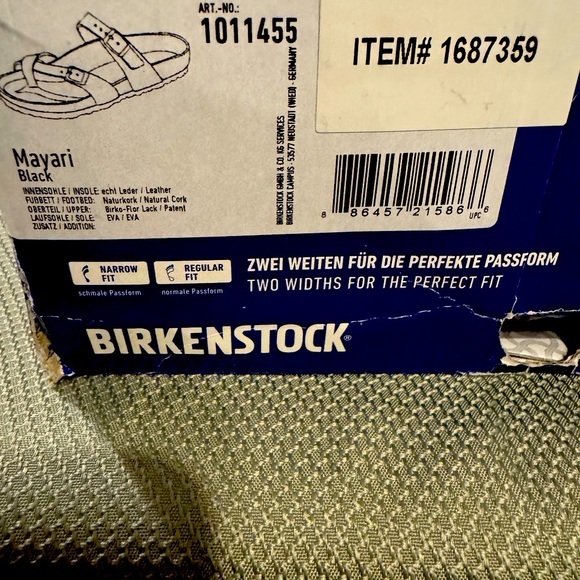 Birkenstock Black Mayari Sandals NIB - Picture 5 of 7